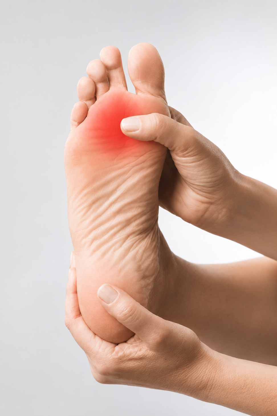 Morton's neuroma forefoot pain illustration
